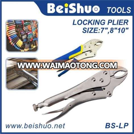 Round Curved-Jaws Positive-Opening Locking Pliers