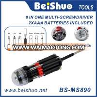 Multi Screwdriver 8 in 1 Household Tool with LED Flashlight