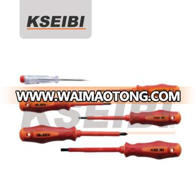 CRV Material KSEIBI Brand VDE Insulated Slotted & Pozidrive Screwdriver Set